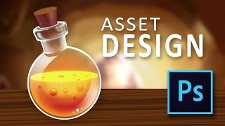 Lava Potion Game Asset Tutorial in Photoshop  full game design tutorial [upl. by Meaghan]