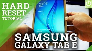 How to Hard Reset SAMSUNG Galaxy Tab E  Restore Tablet by Recovery Mode [upl. by Chamberlin471]