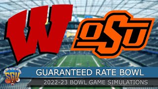 Guaranteed Rate Bowl 2022  Wisconsin vs Oklahoma State  Full Game Highlights NCAA 14 Sim [upl. by Silvano]