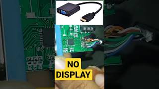 HDMI to VGA converter repair  nodisplay fix manike trending hack shorts viral diy how lif [upl. by Neeroc]