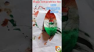 easy to make Indian flag on leaf on the occasion of independence daysurajcrazyarts37 shorts [upl. by Aubrette]