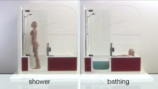 Artweger TWINLINE 2 shower bath  The bathtub of the future [upl. by Lobiv]