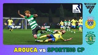 FC AROUCA vs SPORTING CP  Portuguese Primeira Liga 202425 [upl. by Aihsened]