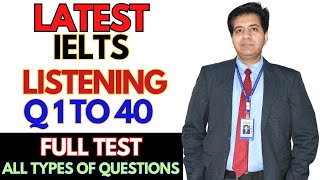 Latest IELTS Listening  Qs 140 Full Test  All TYPES Of QUESTIONS  Asad Yaqub Book 19 Test 2 [upl. by Egduj]