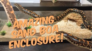 SETTING UP MY KENYAN SAND BOA ENCLOSURE Awesome upgrade [upl. by Novets]