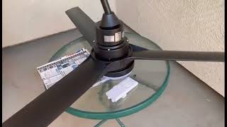 Review Biukis Ceiling Fans with LightsIndoor and Outdoor Black Ceiling Fan with Remote Control [upl. by Leacock840]