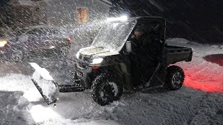 CFMOTO Uforce 1000 Plowing Snow [upl. by Bremser]