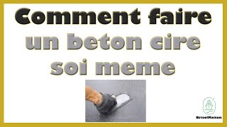 Comment faire un beton cire soi meme [upl. by Ardnik]