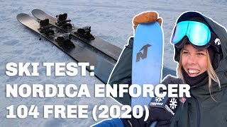 Skidtest Nordica Enforcer 104 Free 2020 [upl. by Tilla]