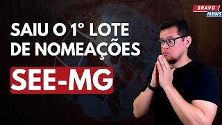 NOMEAÇÕES PARA O CONCURSO SEE MG [upl. by Hcnarb]