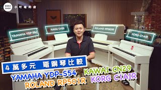 【小叮噹的店】KAWAI CN29 vs YAMAHA YDPS54 vs ROLAND RP501R vs KORG C1AIR 電鋼琴比較 [upl. by Johna]