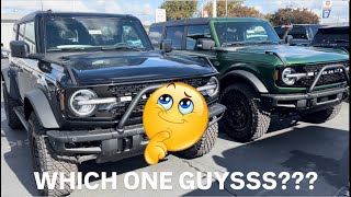 HELP Which one guysss Green or Black Nothing WILDTRAK ford automobile broncos [upl. by Tingey]