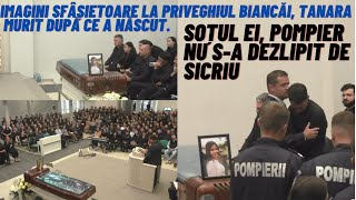 Imagini sfâșietoare la priveghiul Biancăi a murit după ce a născut SoțuL nu sa dezlipit de sicriu [upl. by Cartwright]