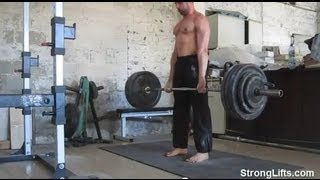 Mehdi From StrongLifts Deadlifting 400lb For Reps [upl. by Htebaile]