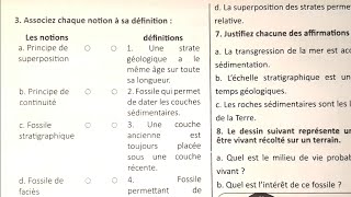 SVT 1AC Les fossiles et la fossilisation Exercices supplémentaires [upl. by Llednar721]