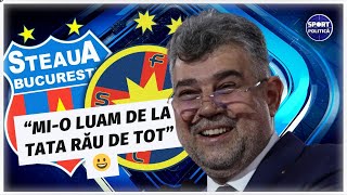 Cu ce echipa TINE Marcel Ciolacu DIFERENTA dintre FCSB si Steaua pentru PREMIERUL Romaniei [upl. by Gargan]