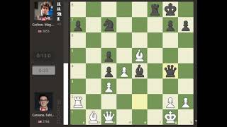 Fabiano Caruana VS Magnus Carlsen 2023 titled tuesday blitz april 18 late ROUND 06 [upl. by Sweyn]