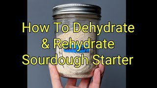 How to Dehydrate amp Rehydrate Sourdough Starter [upl. by Nilpik]