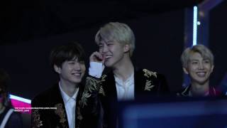 170114 GDA Rainism Reaction Fancam Jimin Focus 골든디스크 레이니즘 방탄소년단 지민 리액션캠 [upl. by Gillette]