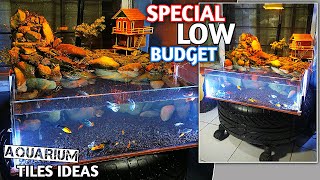 How to Build a Beautiful Waterfall Aquarium with Ceramic Tiles  PALUDARIUM WATERFALL DIORAMA [upl. by Aissenav265]