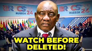 South Africas BRICS Closing Speech Shocks the World  Reveals Plans to Punish Israel [upl. by Terbecki]