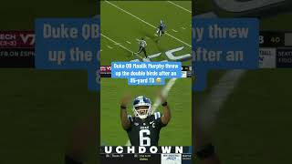 Duke QB Maalik Murphy Flips Double Birds After Throwing Long Touchdown Pass vs Virginia Tech 🖕😈 [upl. by Alyos]