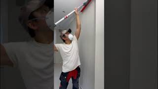 How To Skim Coat Wall With Spatula And Roller  The EASY Way [upl. by Meraree870]