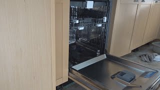 Beko dishwasher DIN28R22  DIY install builtin integrated dishwasher [upl. by Aniretac]