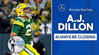 AJ Dillon REALLY Enjoys Being the Packers’ LateGame Battering Ram Closer  The Rich Eisen Show [upl. by Valencia]