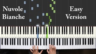 Nuvole Bianche  Easy Version  Piano [upl. by Rhiamon]