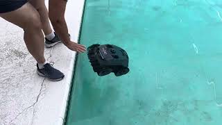 Best pool cleaning robot cleanest I’ve ever seen the pool [upl. by Reteip441]