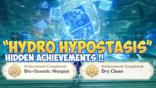 HIDDEN ACHIEVEMENT  Bio Oceanic Weapon amp Dry Clean Achievement Hydro Hypostasis Genshin Impact [upl. by Dory53]