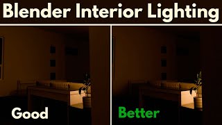 Blender Interior Lighting  Why and How [upl. by Remy]