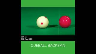 Cueball Screw Shot in Ultra Slow Motion  snooker 8ballpool billiards [upl. by Dione]