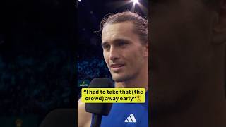 Zverev on how he was able to defeat Ugo Hubert 62 62 to win the Paris Title 🎥 ATP Media [upl. by Willa367]