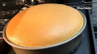 How To Make Super Moist Cake Without Baking Powder Baking Soda And Butter Jiggly Cake [upl. by Noyrb]