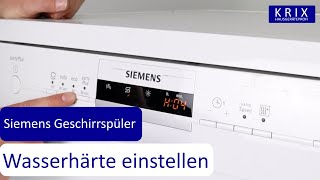 Siemens Spülmaschine Wasserhärte einstellen [upl. by Flora244]