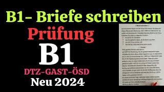 B1 Briefe schreiben Prüfung B1  DTZ GAST explore deutsch deutschland🇩🇪 fyp deutsch [upl. by Nonnad]