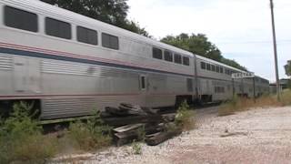 Amtrak 6 California Zephyr in Gretna and Plattsmouth NE [upl. by Aranahs]