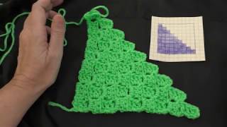 How to Crochet the CornertoCorner Stitch Right Handed [upl. by Yelnats672]