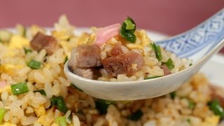 Easy Chahan Recipe Japanesestyle Pork and Egg Fried Rice  Cooking with Dog [upl. by Toy229]