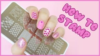 How To Nail Art Stamping  Hayls World [upl. by Ivory]