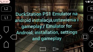 DuckStation PS1 Emulator android ustawienia rozgrywka settings  gameplay Resident Evil 3Nemesis [upl. by Hey]