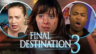 Final Destination 3  Movie REACTION  Our First Time Watching amp We were so STRESSED [upl. by Eden]