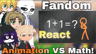 Fandom React Animation VS Math alanbecker Gacha Club [upl. by Theall810]