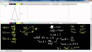 Secondaire 4 SN Québec Trigonométrie trouver les mesure dangle maquant dans le triangle rectangle [upl. by Miles]