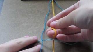 How To Make Friendship Bracelets Square Knot [upl. by Nahtanaj]