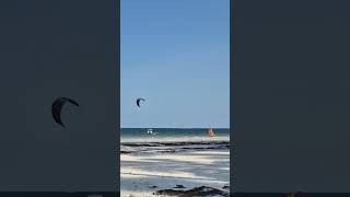 KiteSurfing in Diani Galu Beach youtubecreatorcommunity [upl. by Supple]