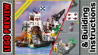 PREVIEW 10320 LEGO Eldorado Fortress​ amp Building Instructions LEGO 2023 [upl. by Haelam]