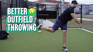 Softball Outfield Throwing Mechanics A Tutorial [upl. by Combs]